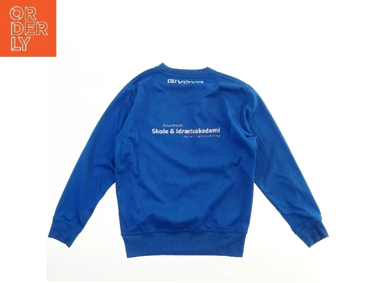 Billede 2 - Blå sweatshirt med nummer og logo fra Givova (str.  47x50 cm)