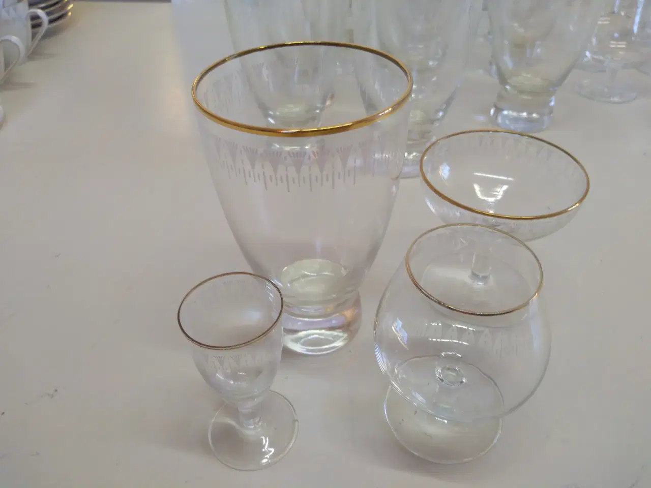 Billede 3 - Kongeåen glas, 8 cognac + 1 likør