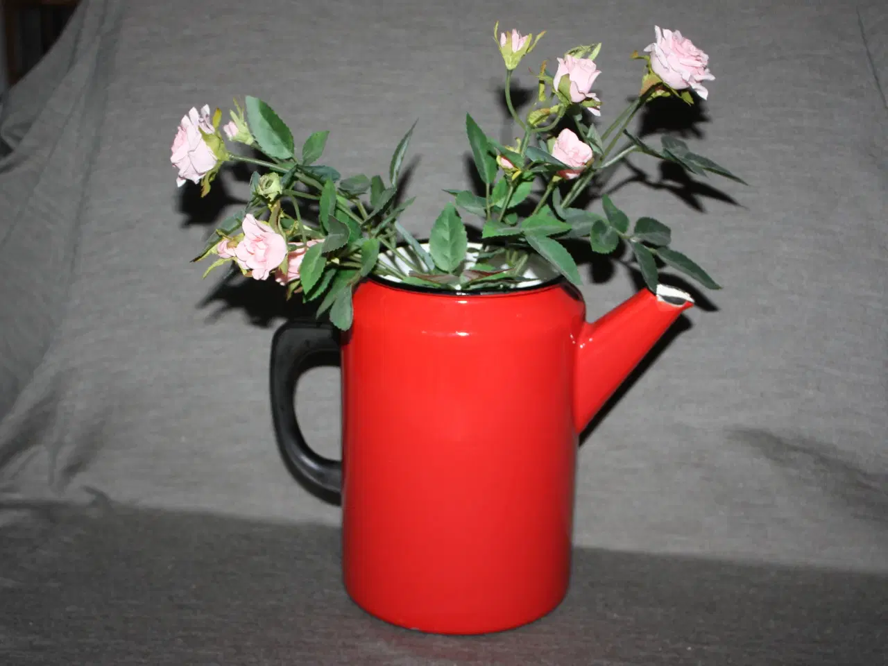 Billede 2 - Gul Madam blå kødrand emalje form