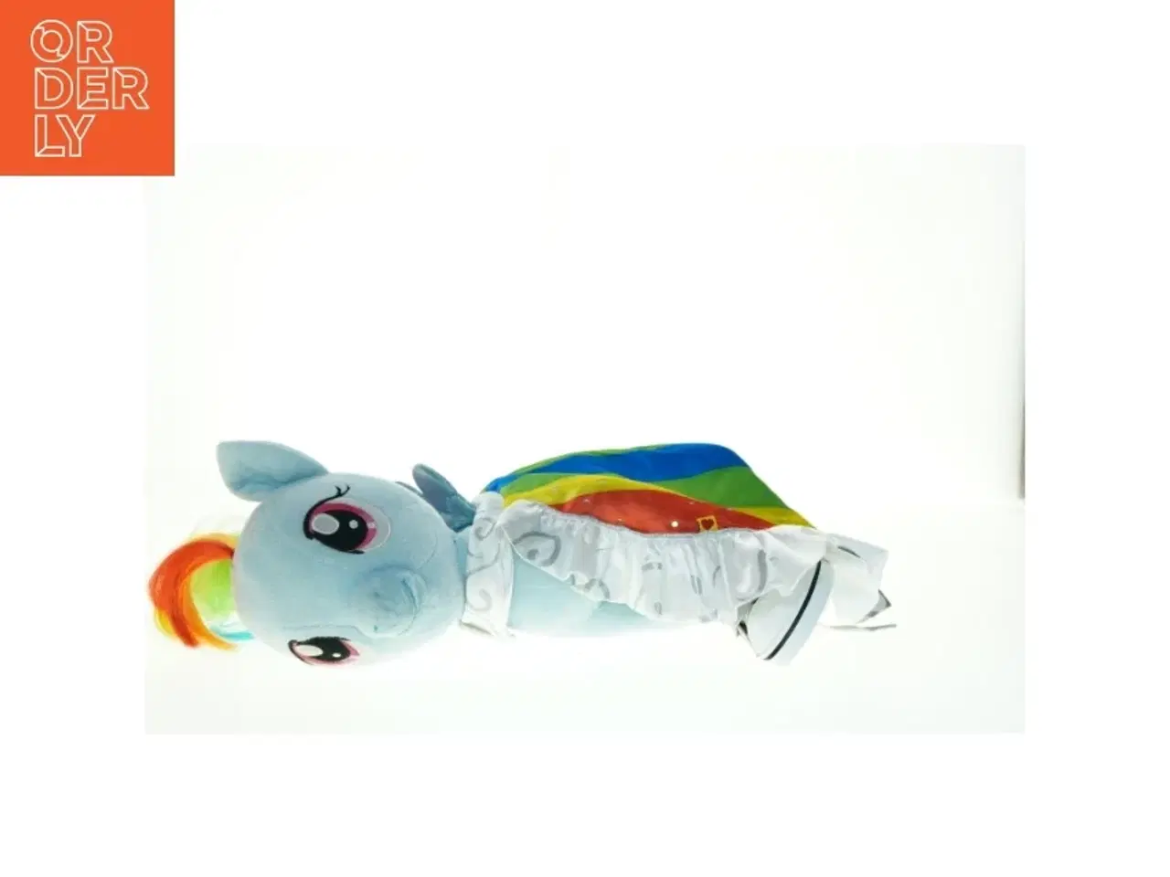 Billede 5 - Build Bear Regnbuefarvet My Little Pony med kjole og sko (str. 40 x 20 cm)