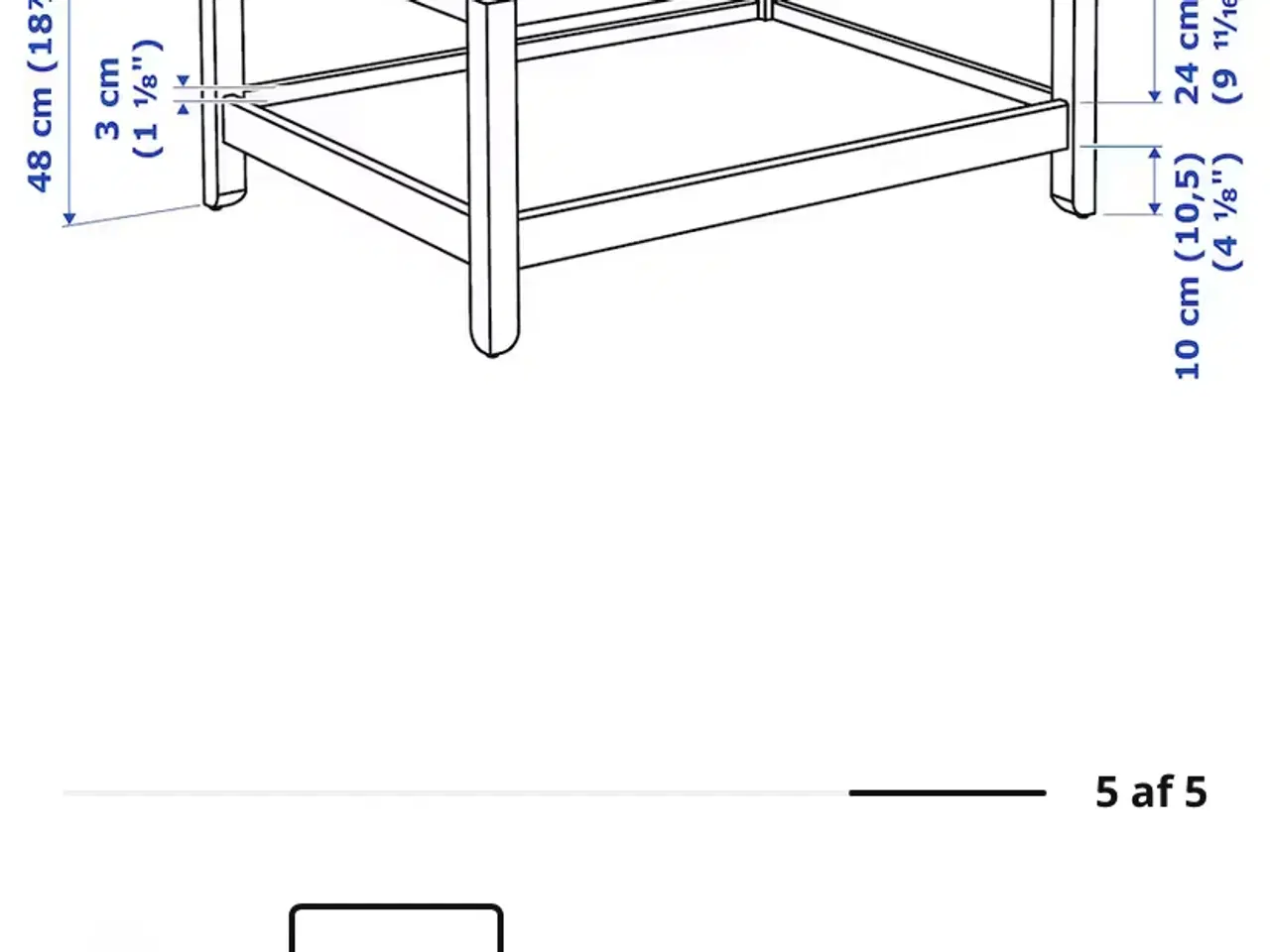 Billede 5 - Hvidt Ikea sofabord 