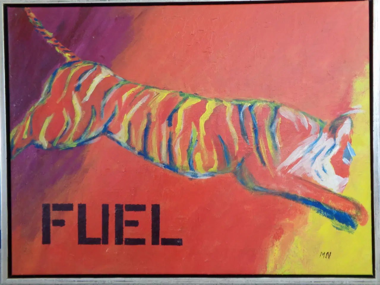 Billede 1 - Maleri med tiger