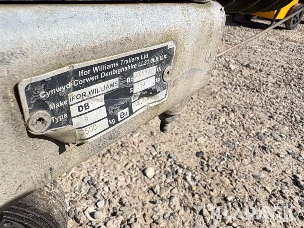 Billede 6 - Maskintrailer IFOR Williams 3 aksler 3500 kg med ladkran