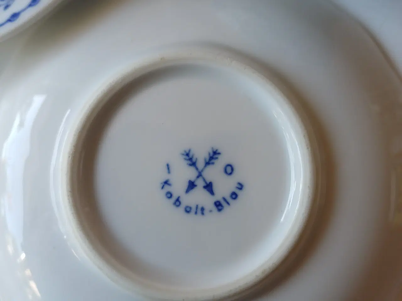 Billede 3 - Kopper med underkopper 6 stk. Cobolt Blau - retro