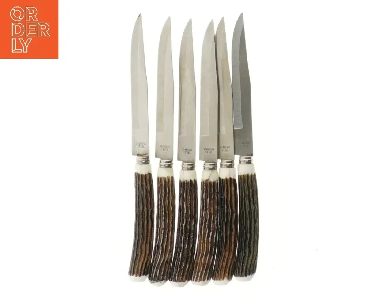 Billede 3 - Sæt med spisebords knive (str. 6 styk, 19 cm)