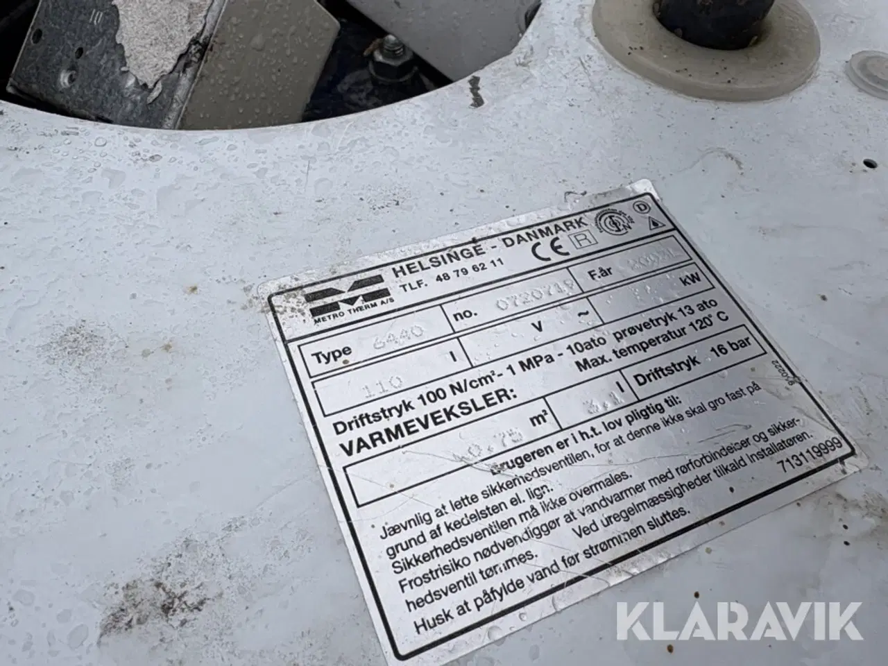 Billede 5 - Oliefyr og varmtvandsbeholder Metro therm, Ribe jernstøberi 6440