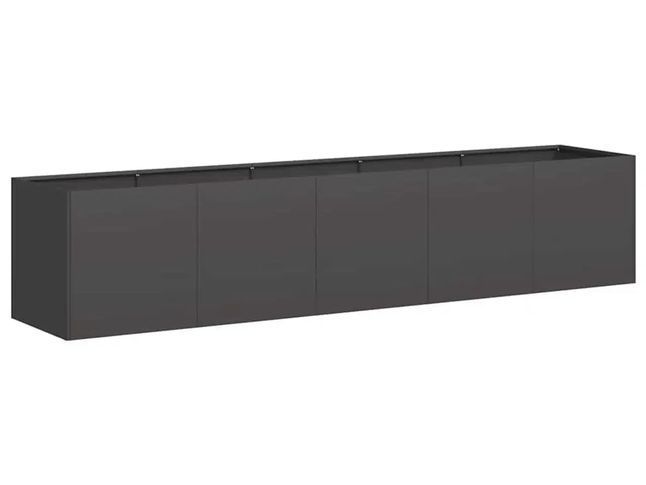 Billede 2 - Plantekasse sort 200x40x40 cm koldvalset stål