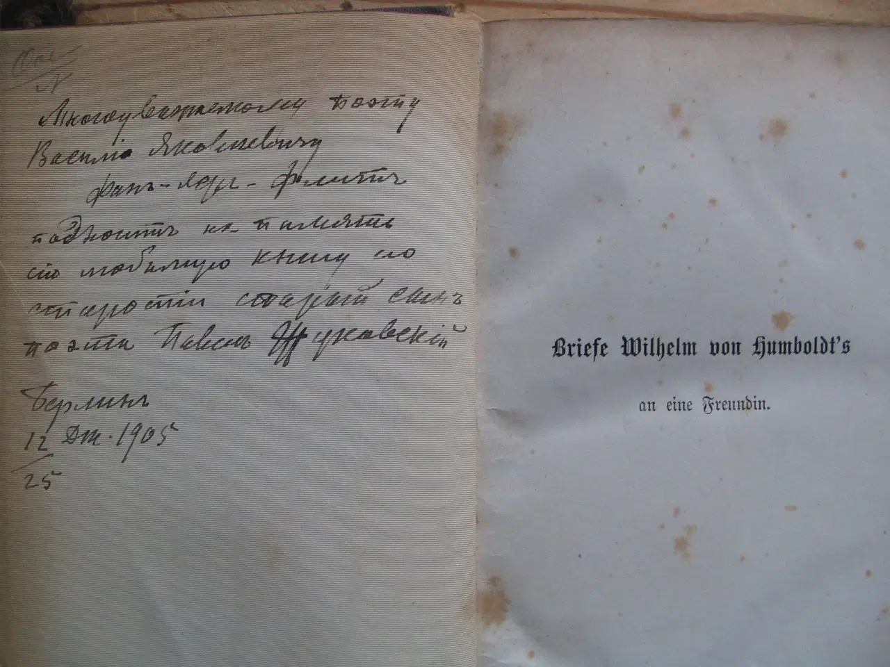 Billede 3 - Wilhelm von Humboldt. Briefe an einer Freundin.
