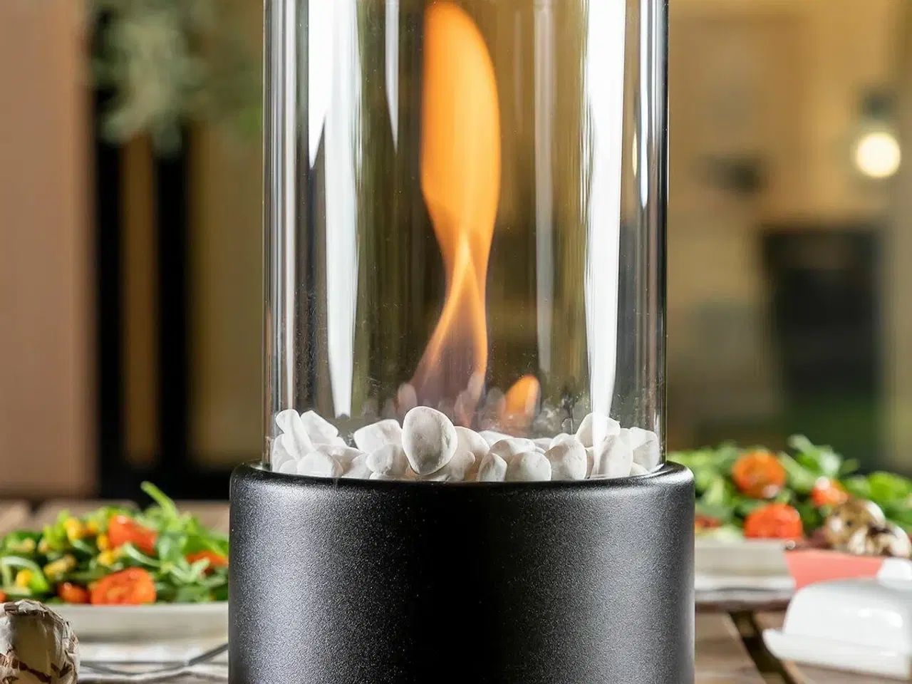 Billede 7 - Dekorativ biopejs bordmodel Heatfir - , sort