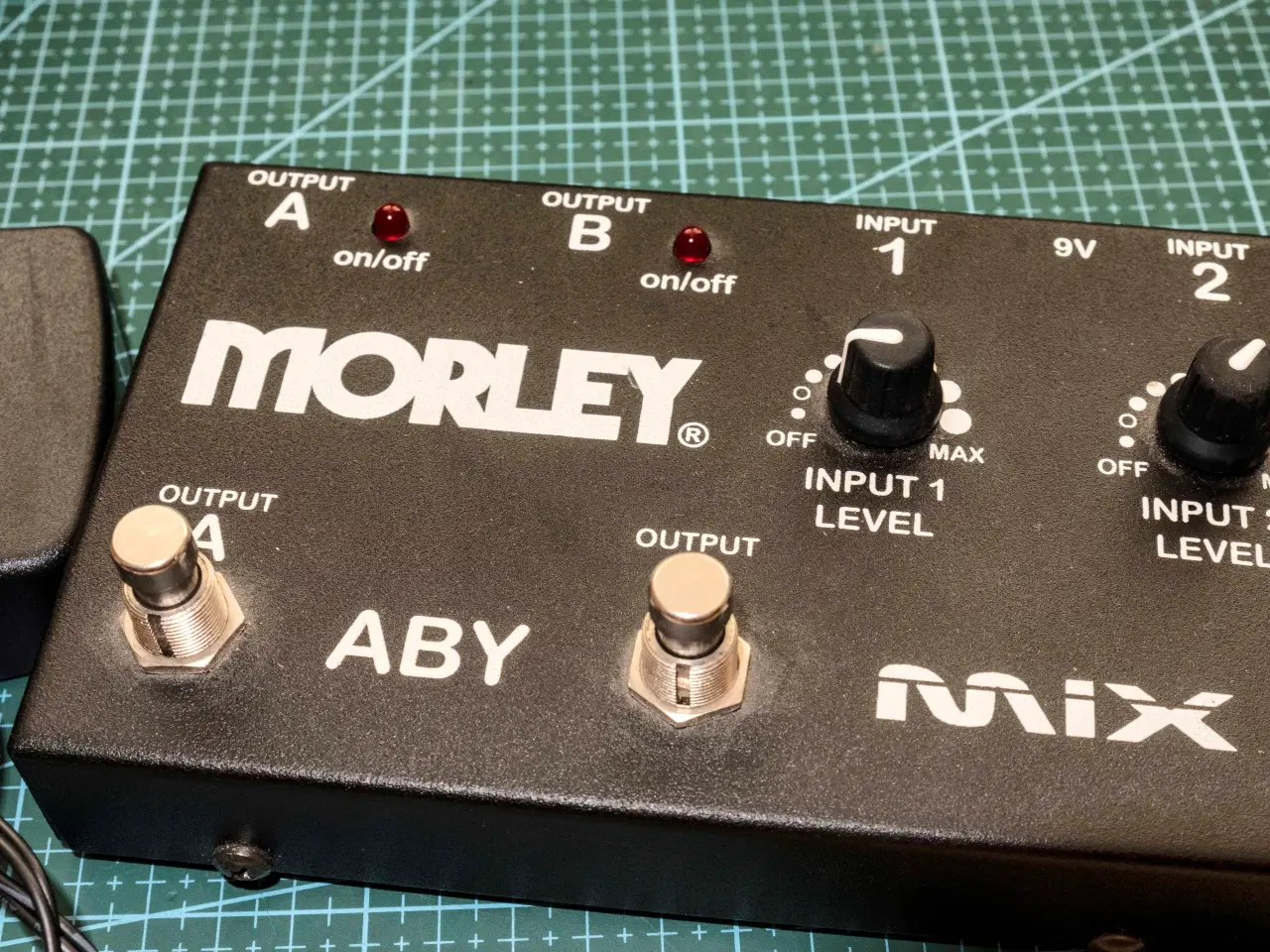 Billede 4 - Morley ABY-Mix-Switcher-Pedal m. strømadaptor.