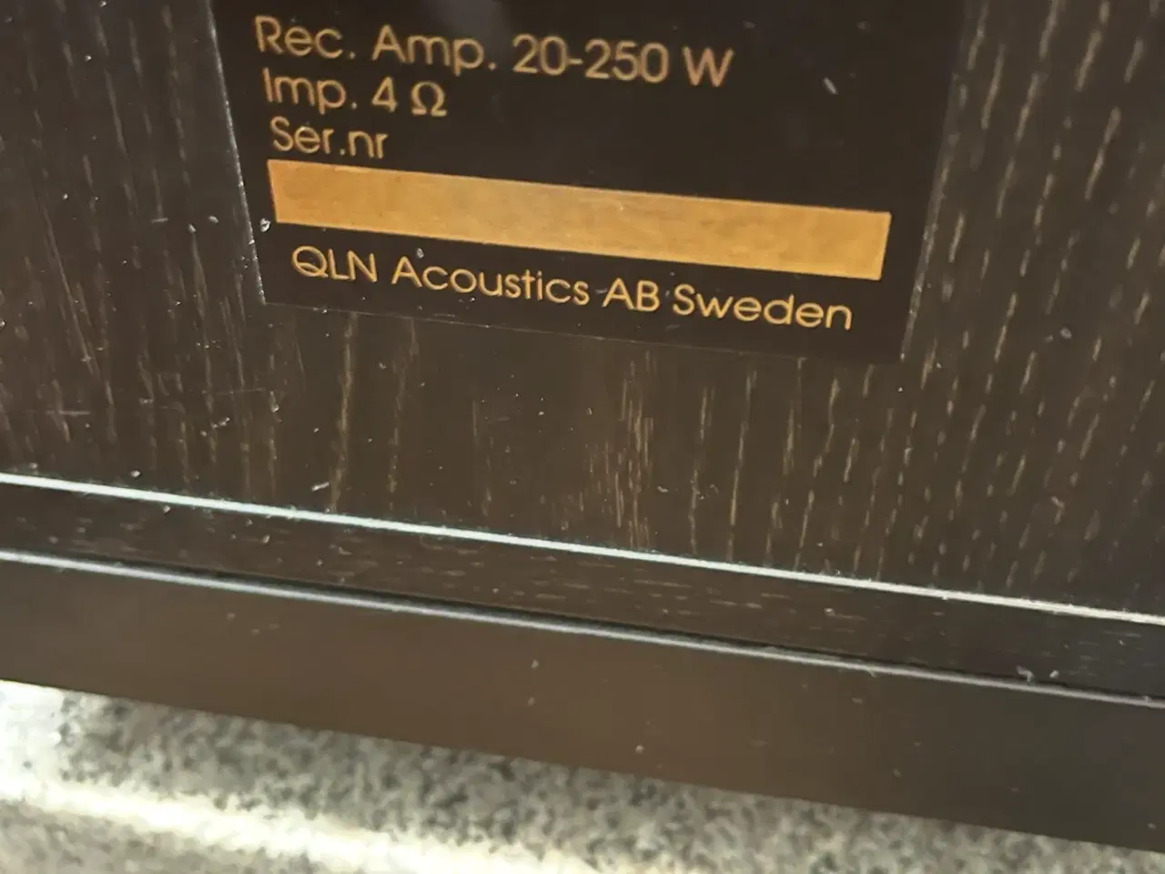 Billede 8 - Qln Qubic 313 højtalere Made In Sweden 250 Watt