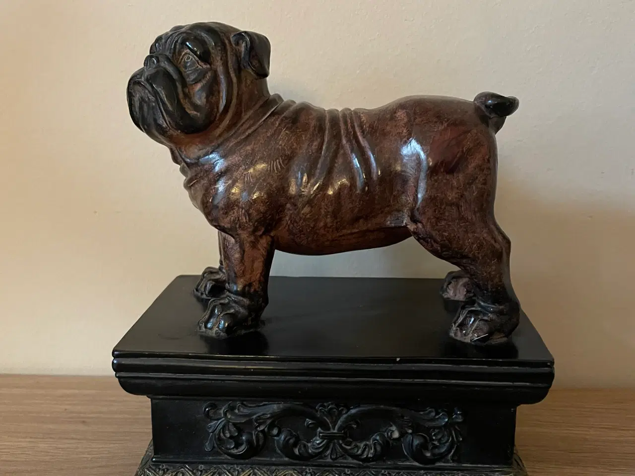 Billede 1 - Flot gammel bulldog figur 