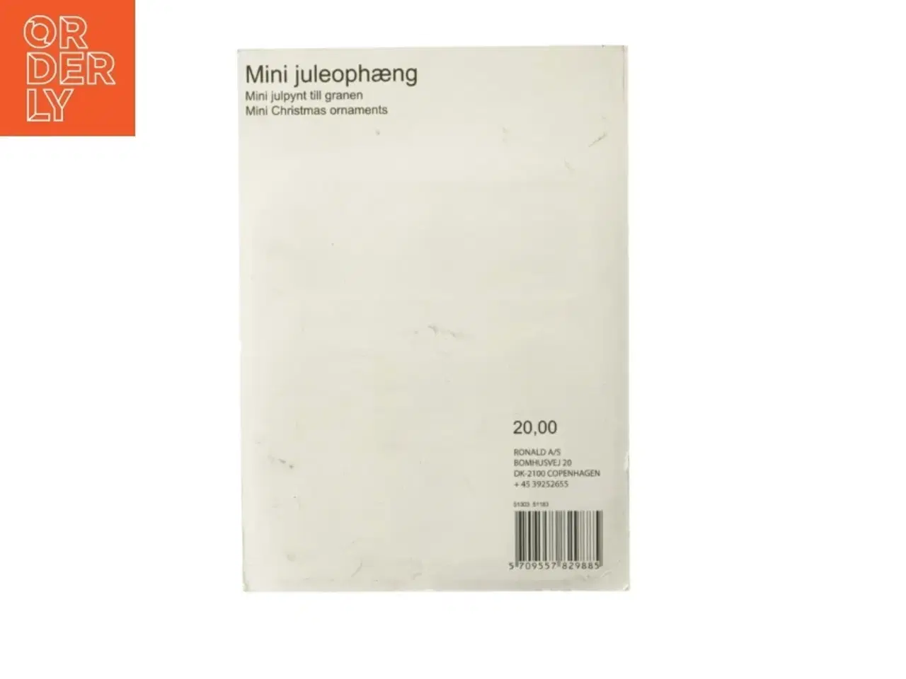 Billede 2 - Mini juleophæng (str. 9 styk)
