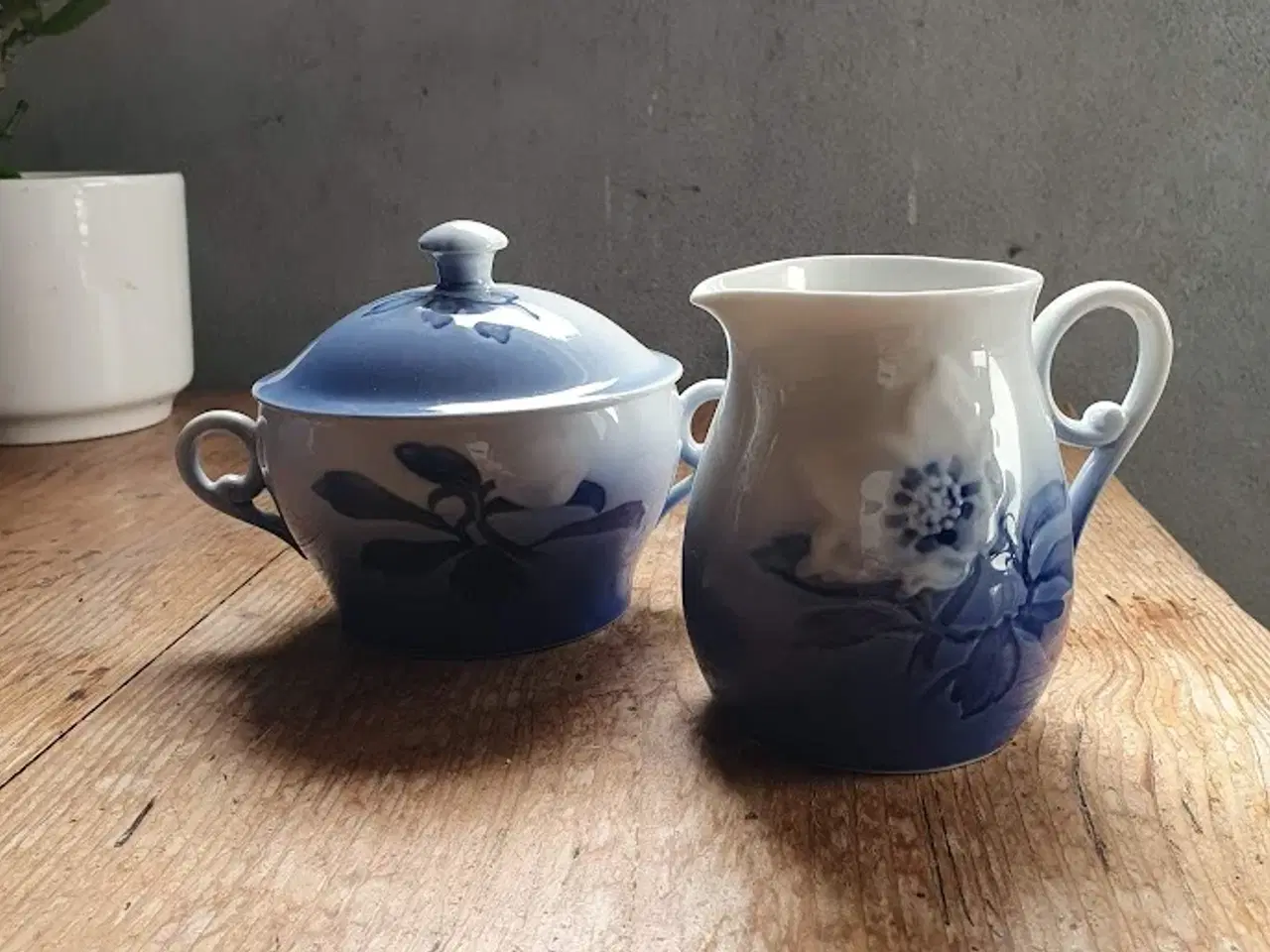 Billede 3 - Julerose Bing & Grøndahl. Kande, sukker/fløde    