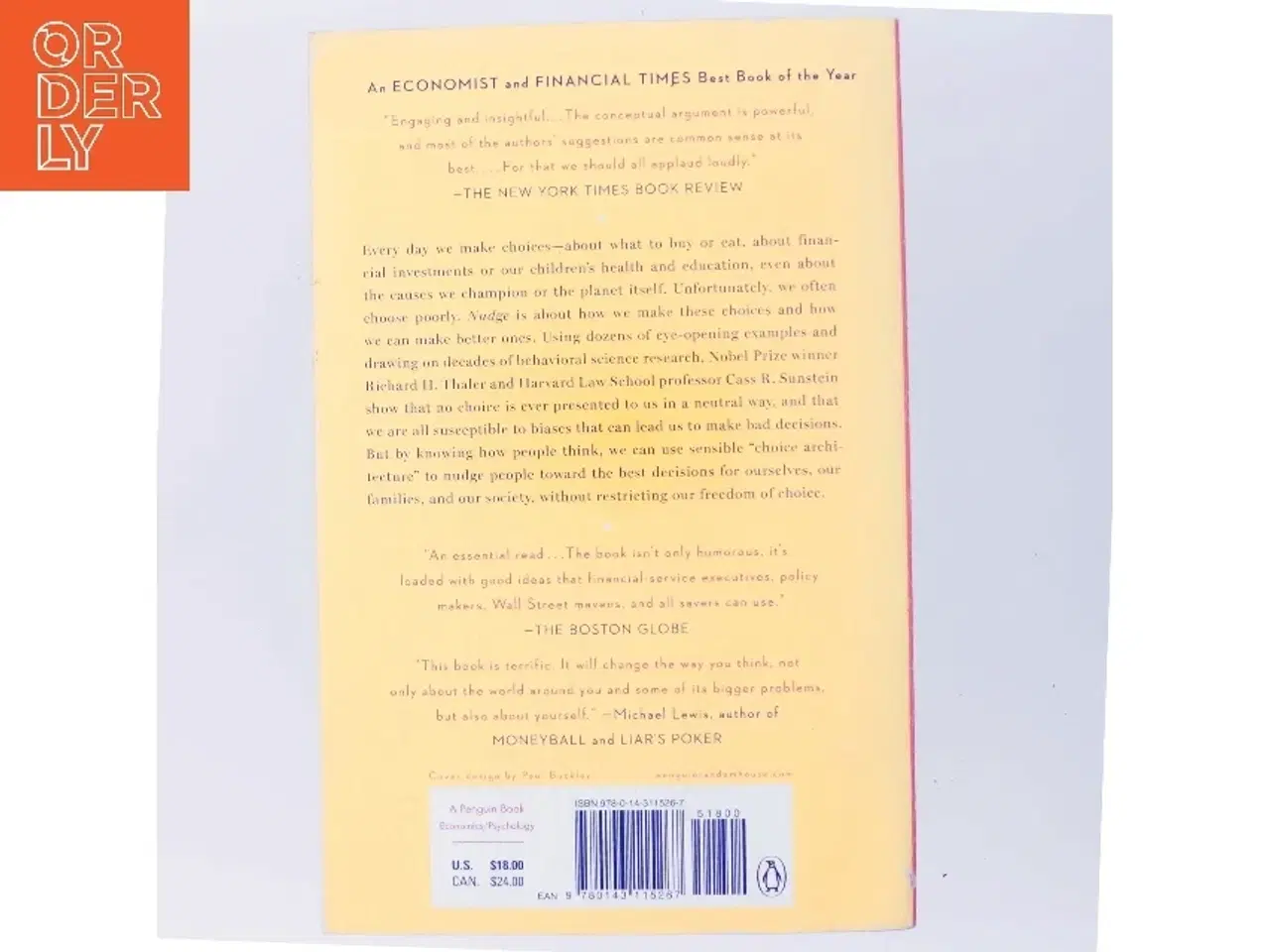 Billede 3 - Nudge : improving decisions about health, wealth, and happiness (Bog)
