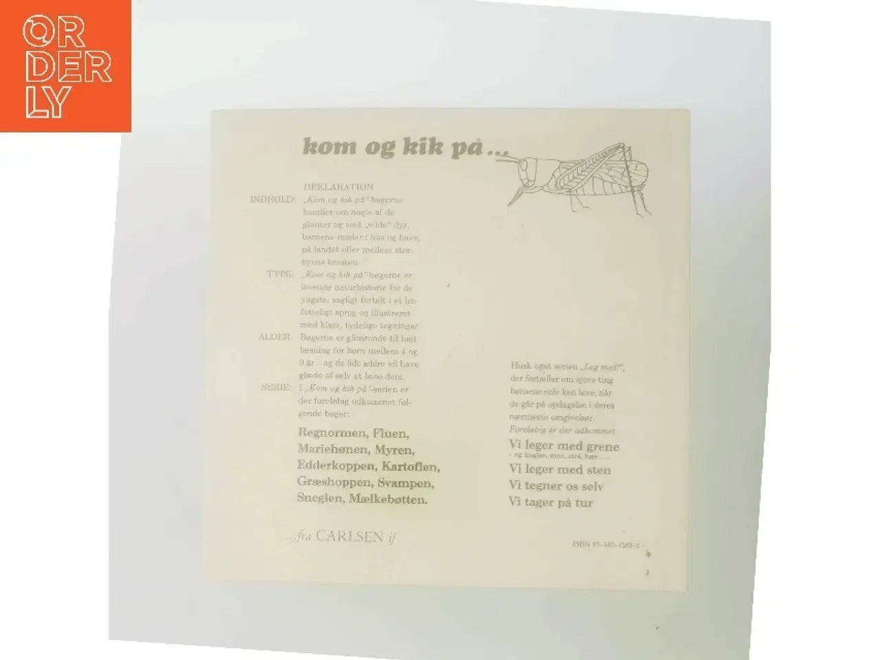 Billede 3 - Græshoppen af Gunilla Ingves (Bog)