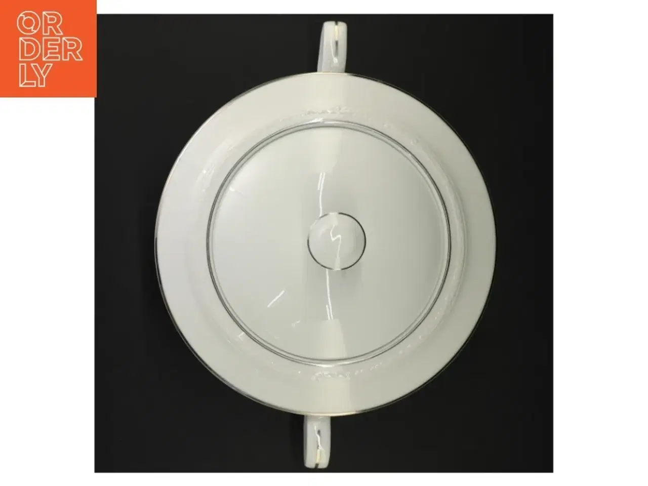 Billede 5 - Suppeterrin med låg, hvid fra Goldmark (str. 29 x 16 cm)