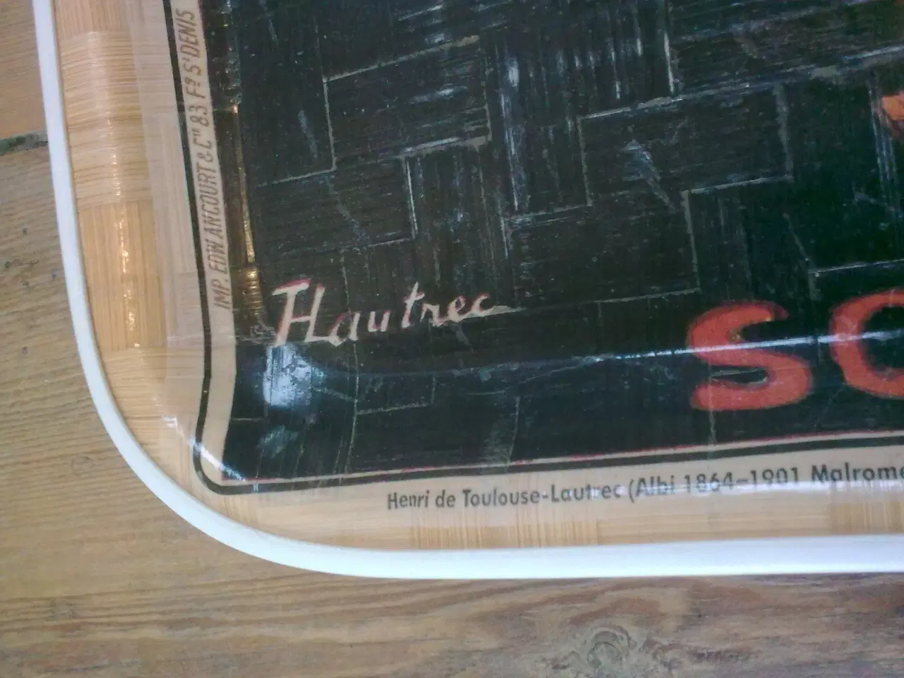 Billede 1 - Fransk kunst print på flet bakke