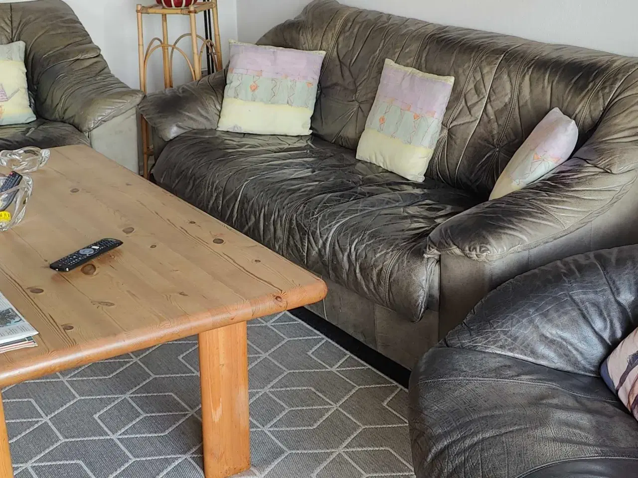 Billede 6 - 2 lædersofa og en lænestol