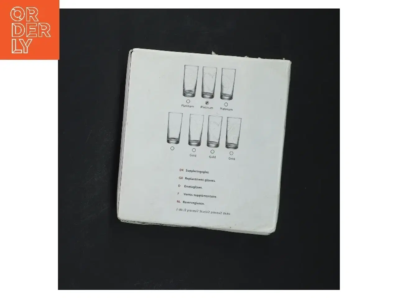 Billede 4 - To drikkeglas med design fra Menu (str. 13,5 cm)