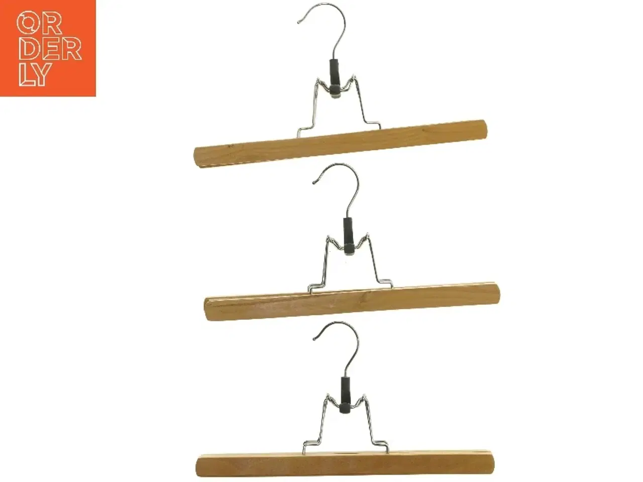 Billede 1 - Træ buksebøjler (str. 3 stk 30x15,5 cm)