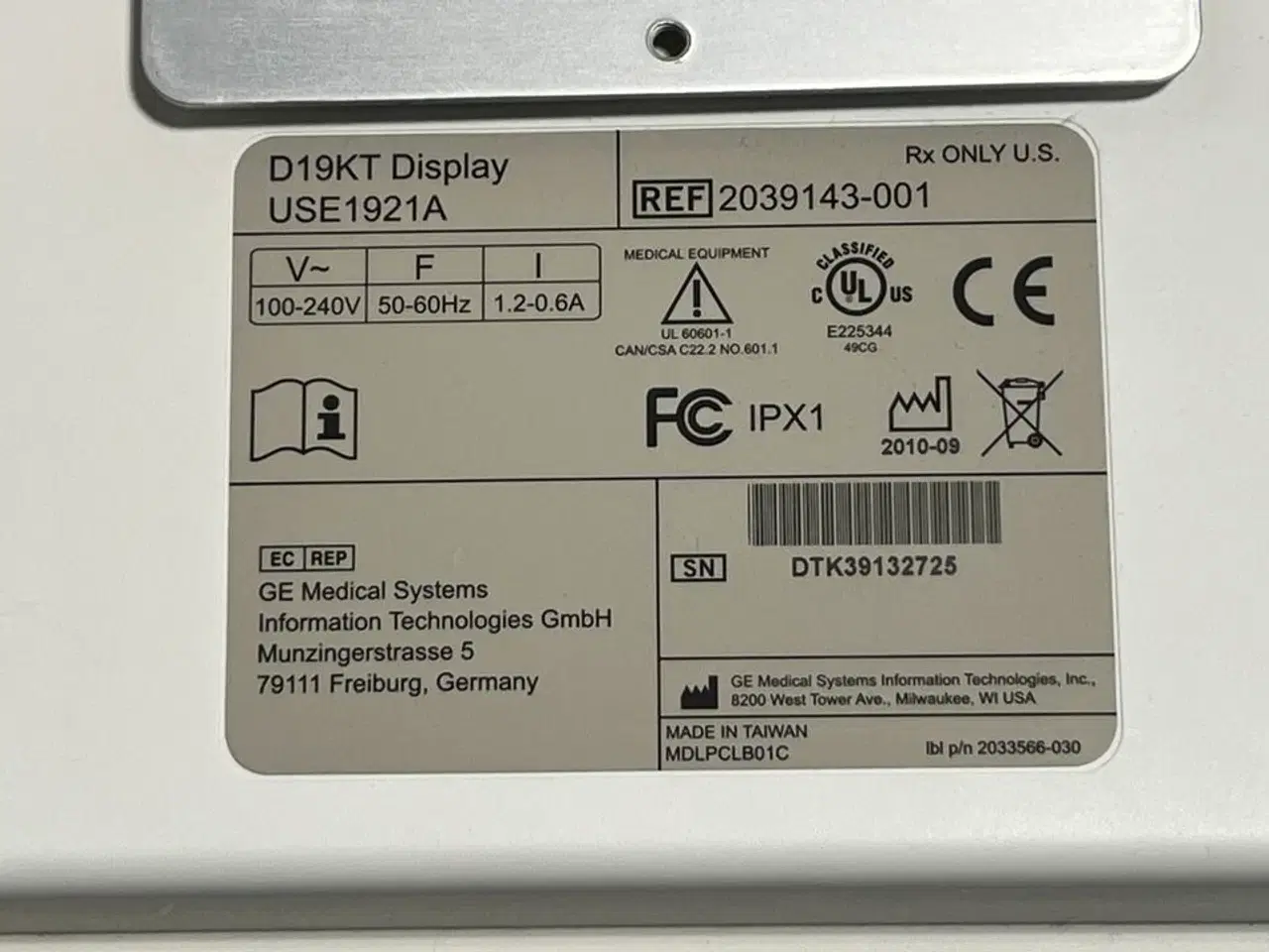 Billede 7 - Patient monitoring system GE B850