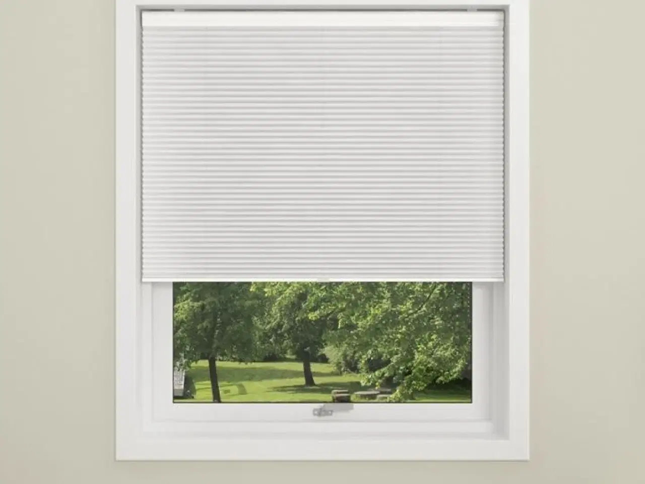 Billede 1 - Debel Touch plisségardin 80x210 cm hvid 