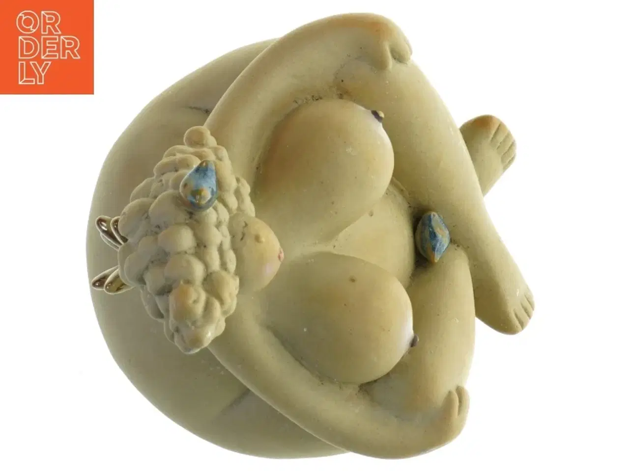 Billede 3 - Nøgen kvinde figur (str. 14x15 cm)