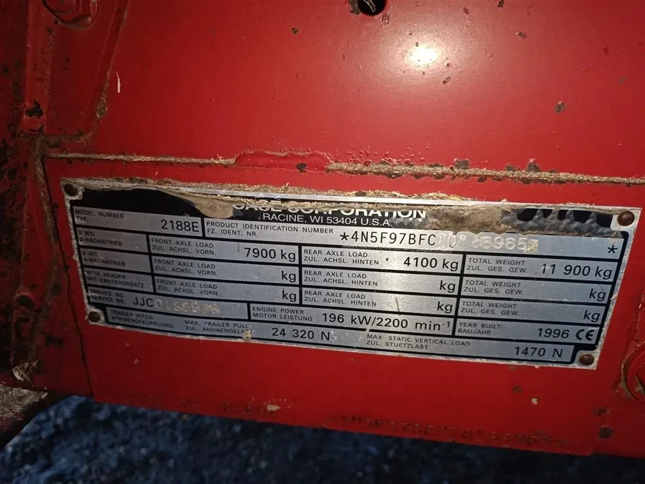 Billede 19 - Case 2188 Axial - Flow med 1030 skærebord 20 fod