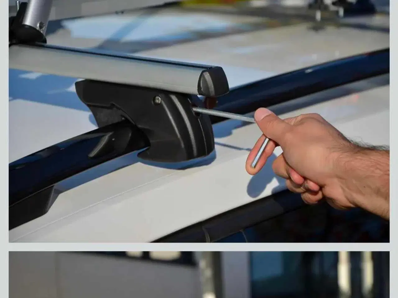 Billede 5 - Tagbøjler incl holder til 1 cykel