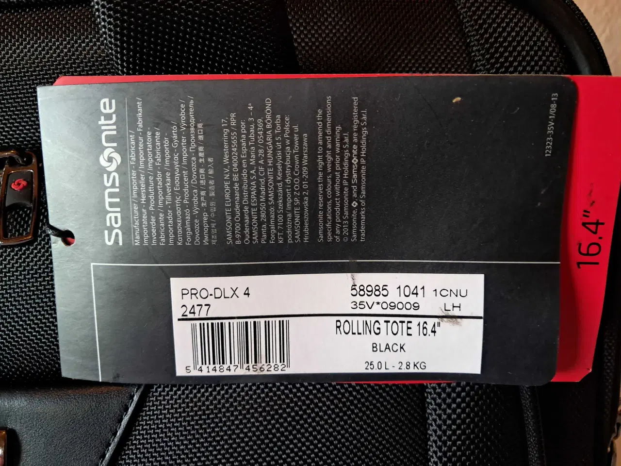 Billede 3 - Samsonite Pro-DLX 4 Rolling Tote 16.4"