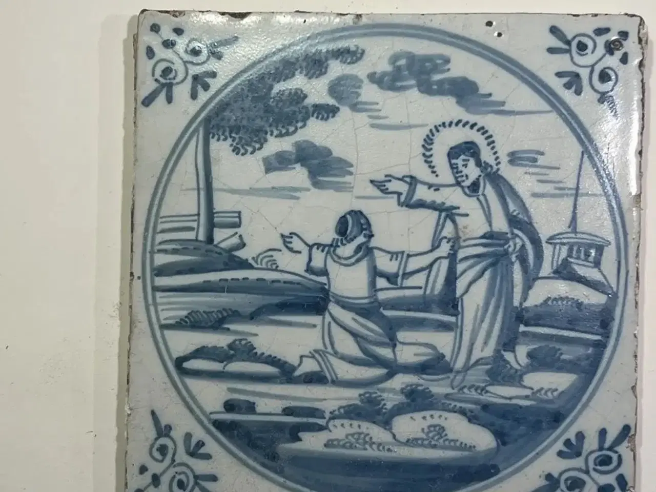 Billede 6 - Hollandske Delft klinker med religiøse motiver