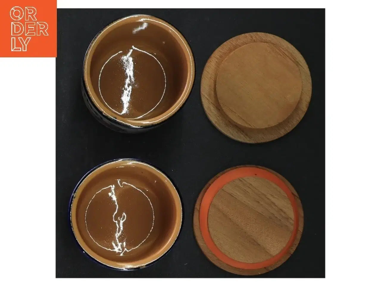 Billede 2 - Krydderikrukker med trælåg (str. H 7 cm ø 7 cm)