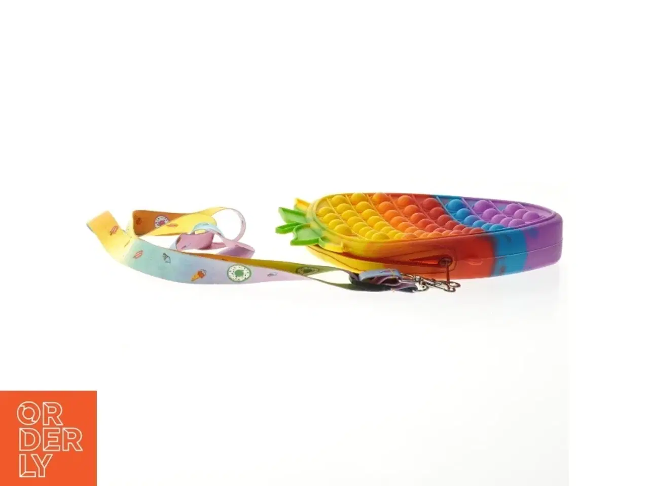Billede 3 - Regnbue taske med pop-it design (str. 20x18 cm)