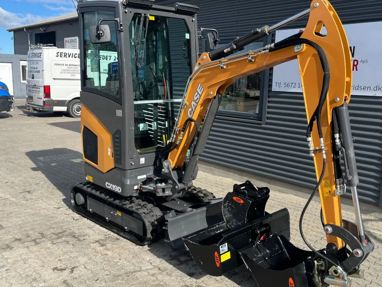 Billede 2 - Case CX19D Fabriksny! monteret med tiltman med hydraulisk s30 og JST skovle.