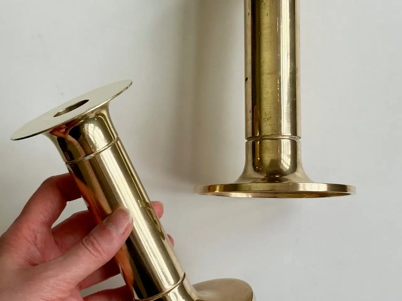 Billede 6 - Messingstager, 2 stk samlet