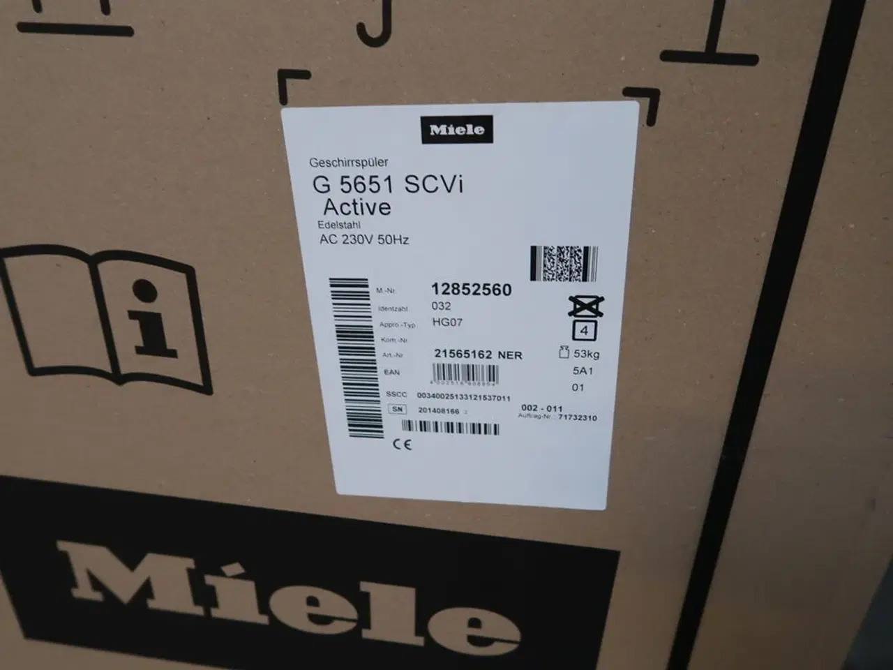 Billede 2 - Opvaskemaskine MIELE G 5651 SCVi Active