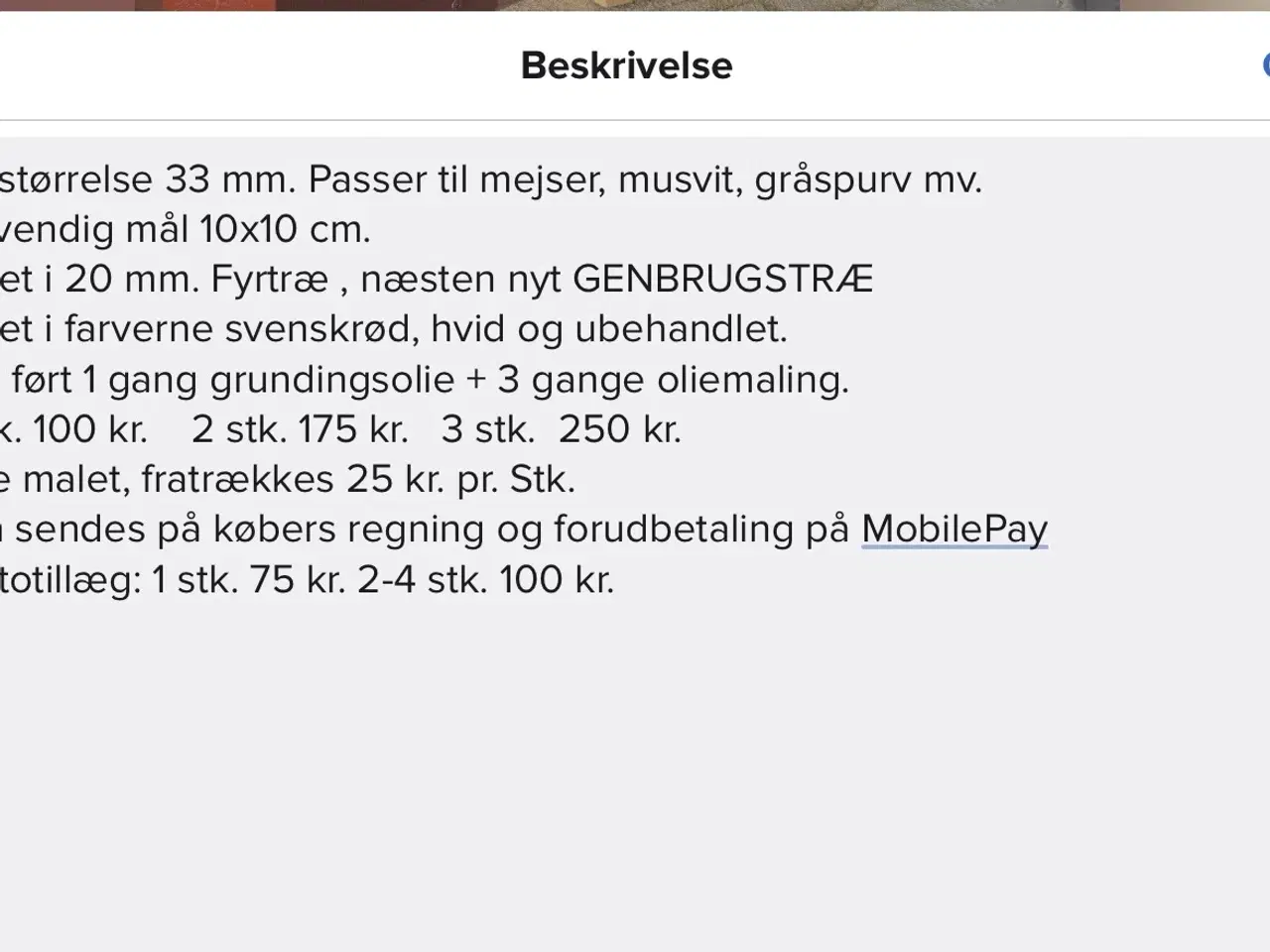 Billede 2 - Rede kasser til fugle