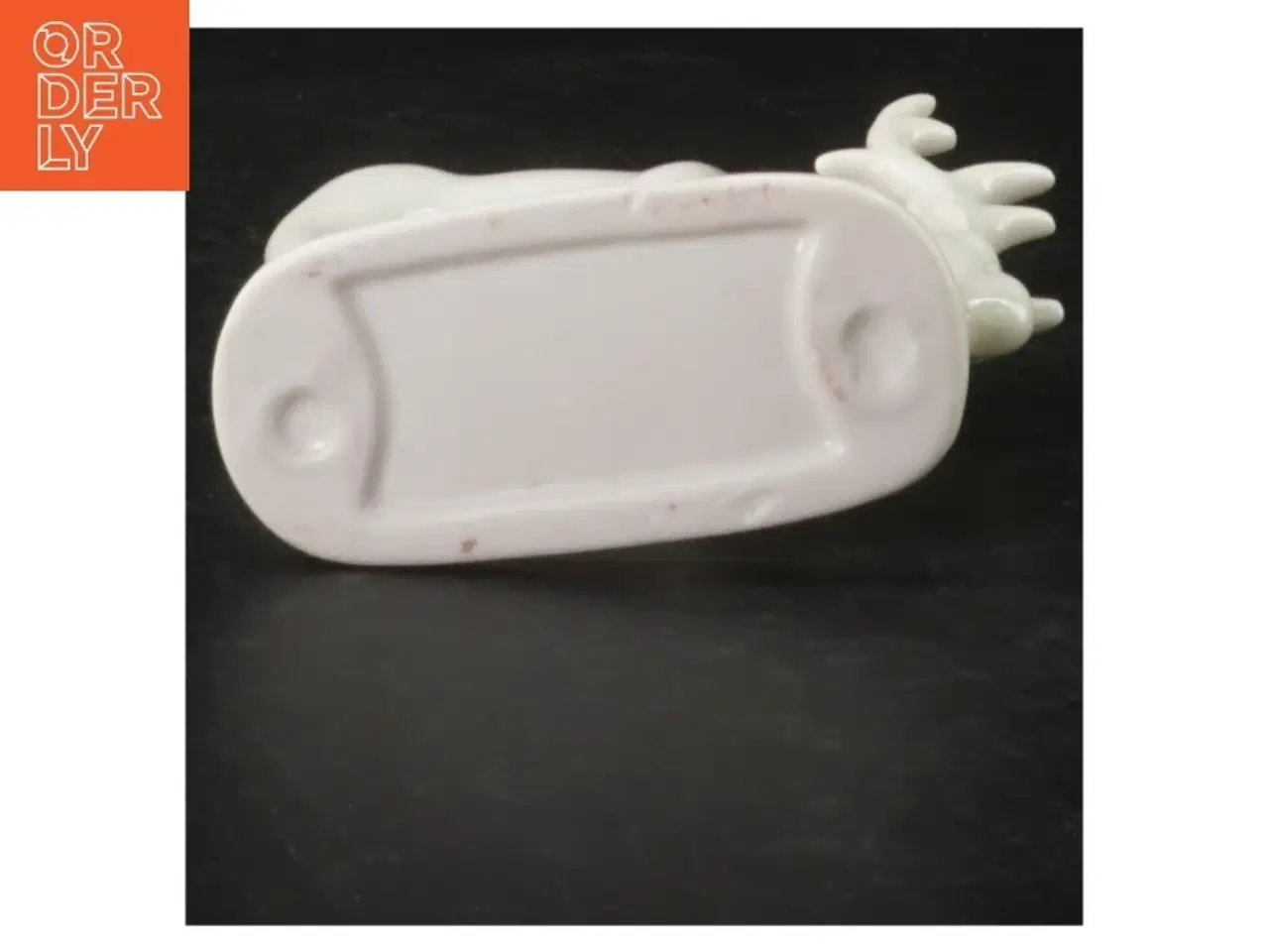 Billede 2 - Hvid porcelæn elgfigur (str. 9,5 x. 7,5 cm)