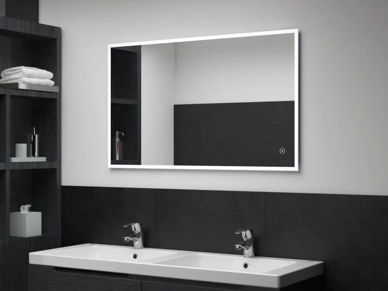 Billede 1 - LED-spejl til badeværelset med berøringssensor 100x60 cm