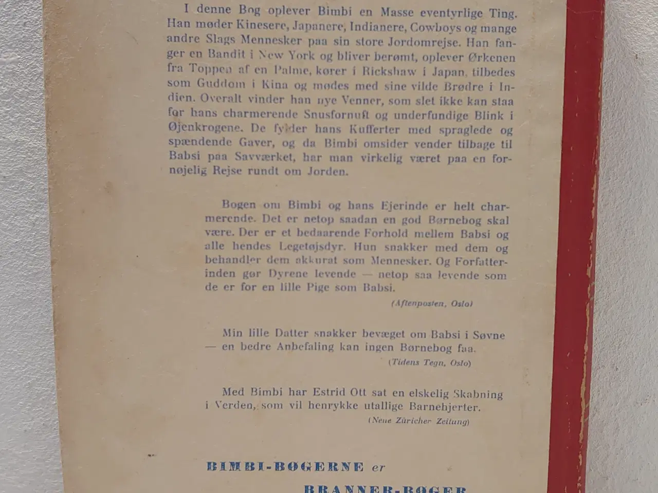 Billede 2 - Estrid Ott: Bimbis store Jordomrejse.1937