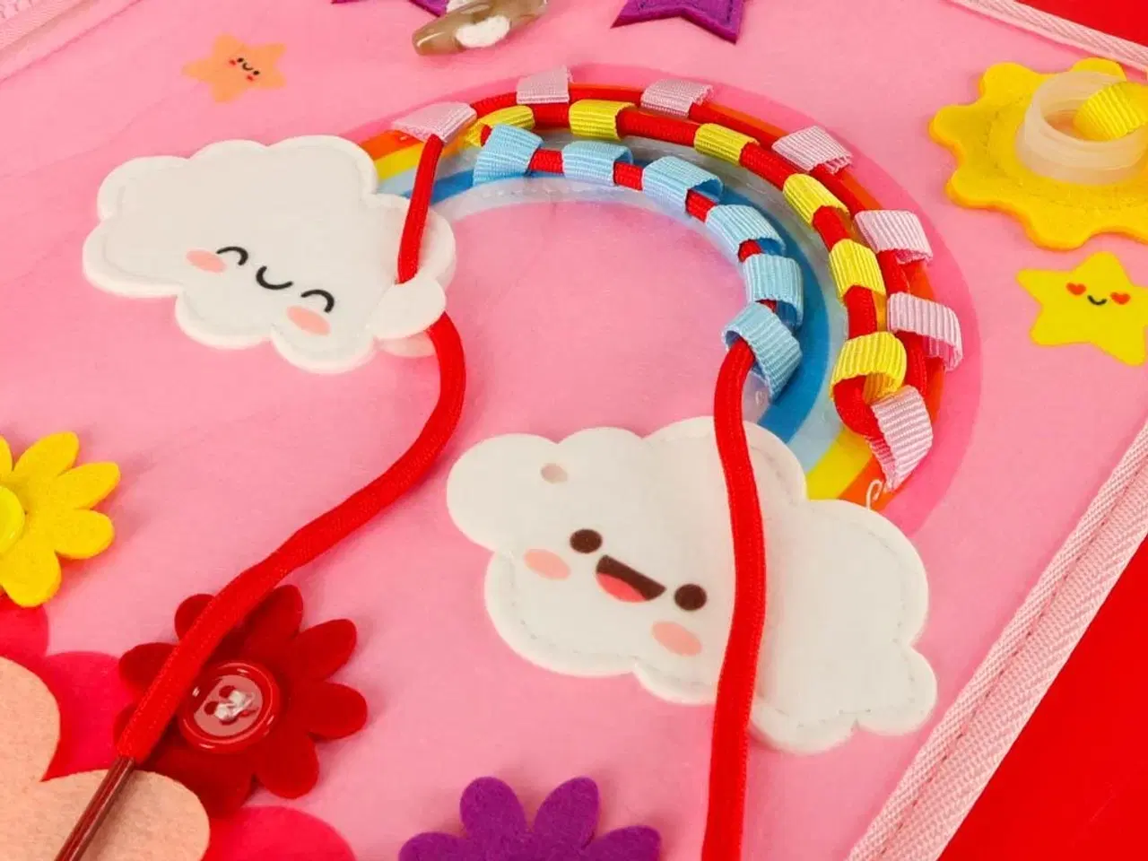 Billede 20 - Sanse- og Montessori aktivitetsmappe rygsæk – pink