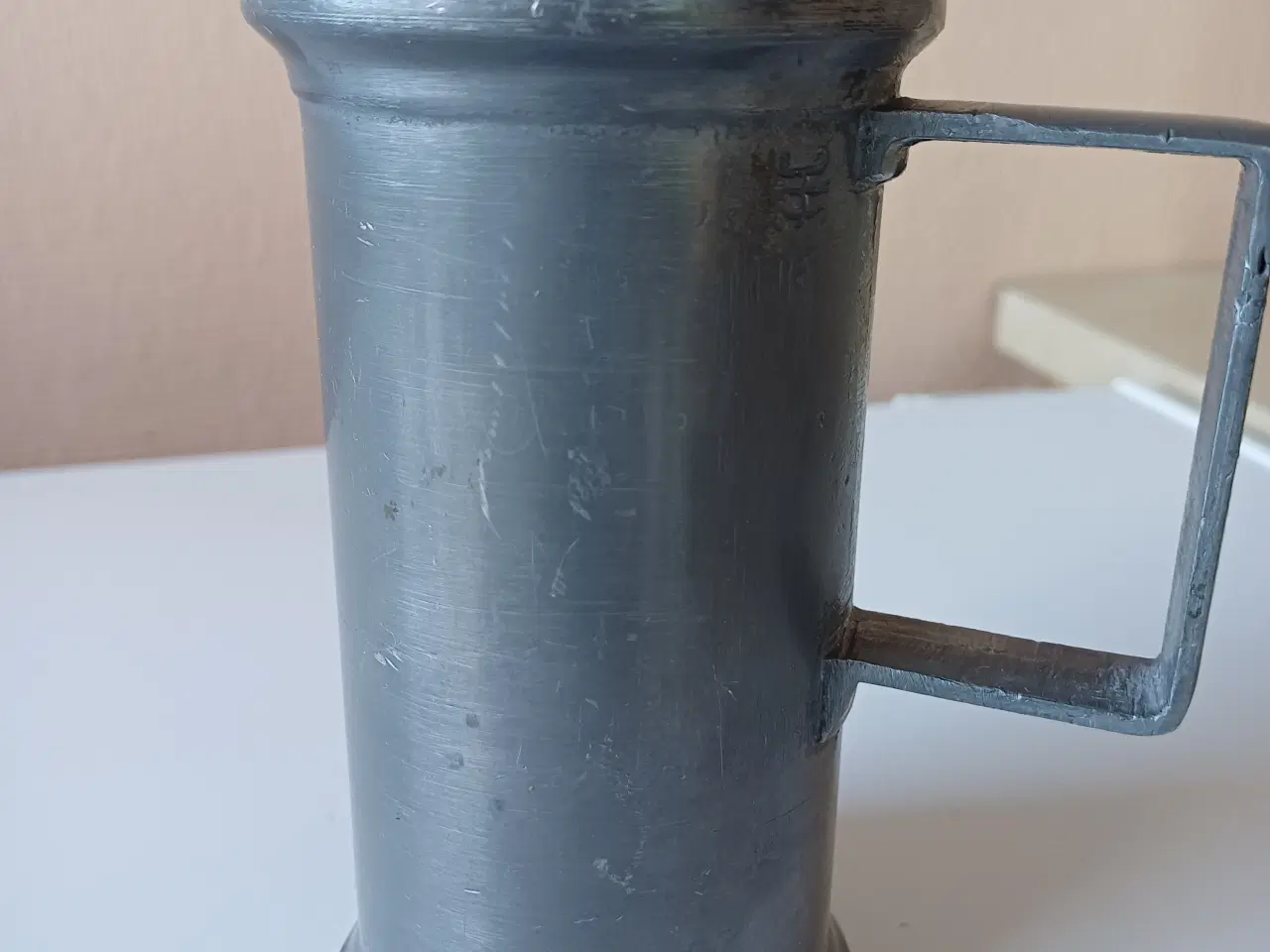 Billede 1 - Tin krus vintage stemplet AC