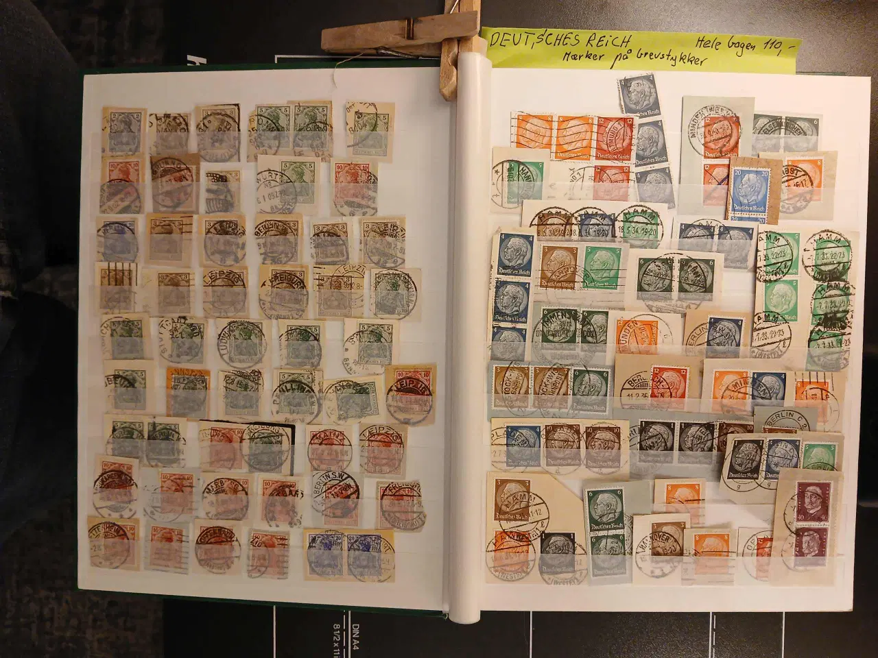 Billede 3 - Tyskland (86) Deutsches Reich Brevstykker. 32 side