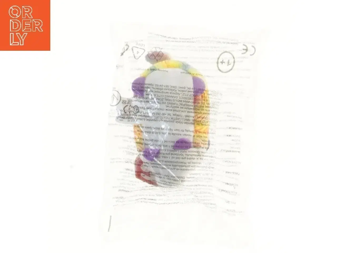 Billede 2 - Regnbuefarvet bamse i plastikpose fra Ty (str. 10 cm)