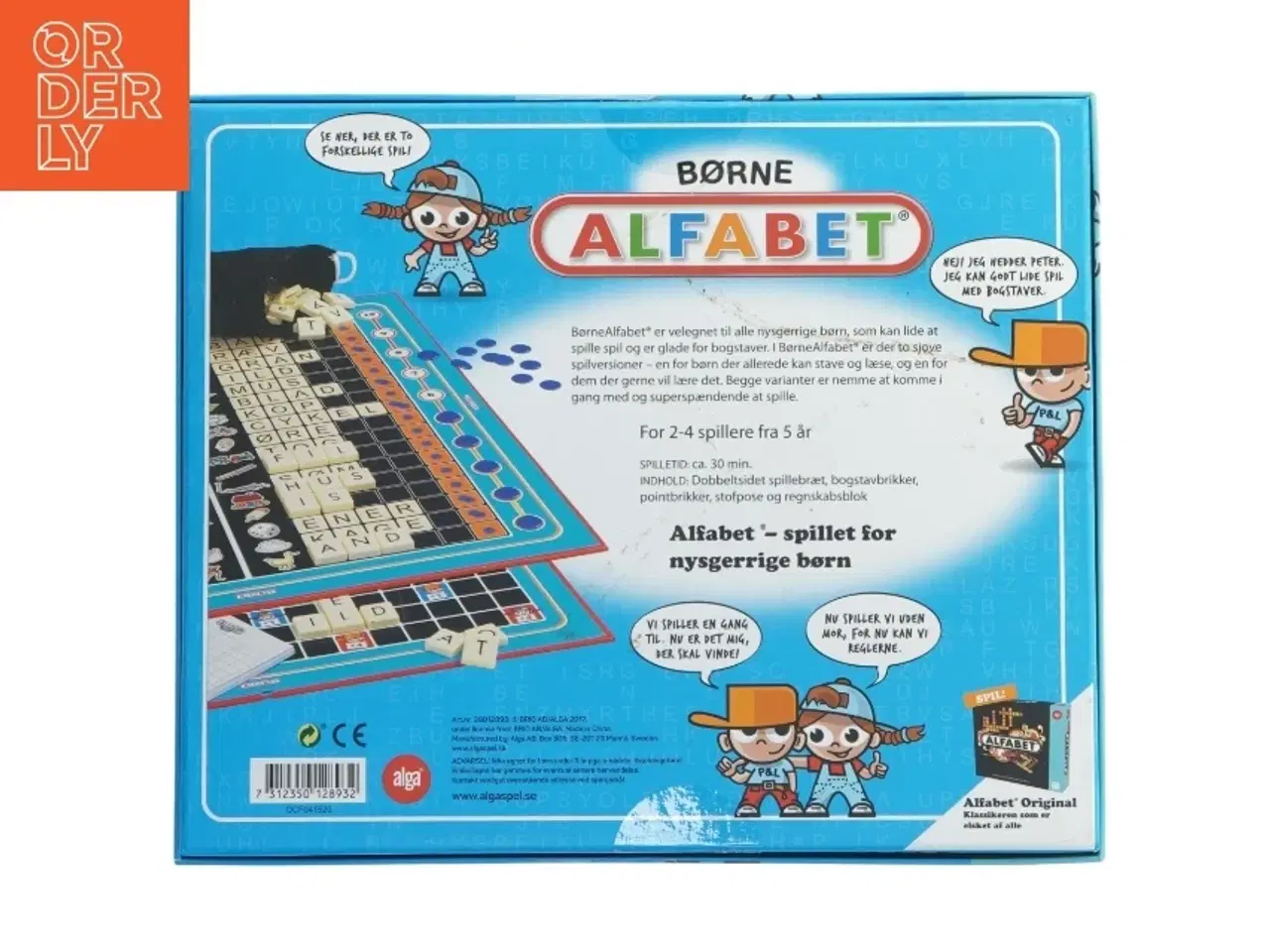 Billede 2 - Børne Alfabet brætspil fra Alga (str. 31x26 cm)