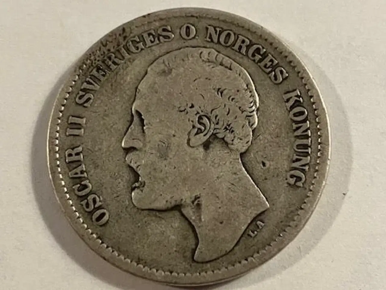 Billede 2 - 2 Kroner 1876 Sweden