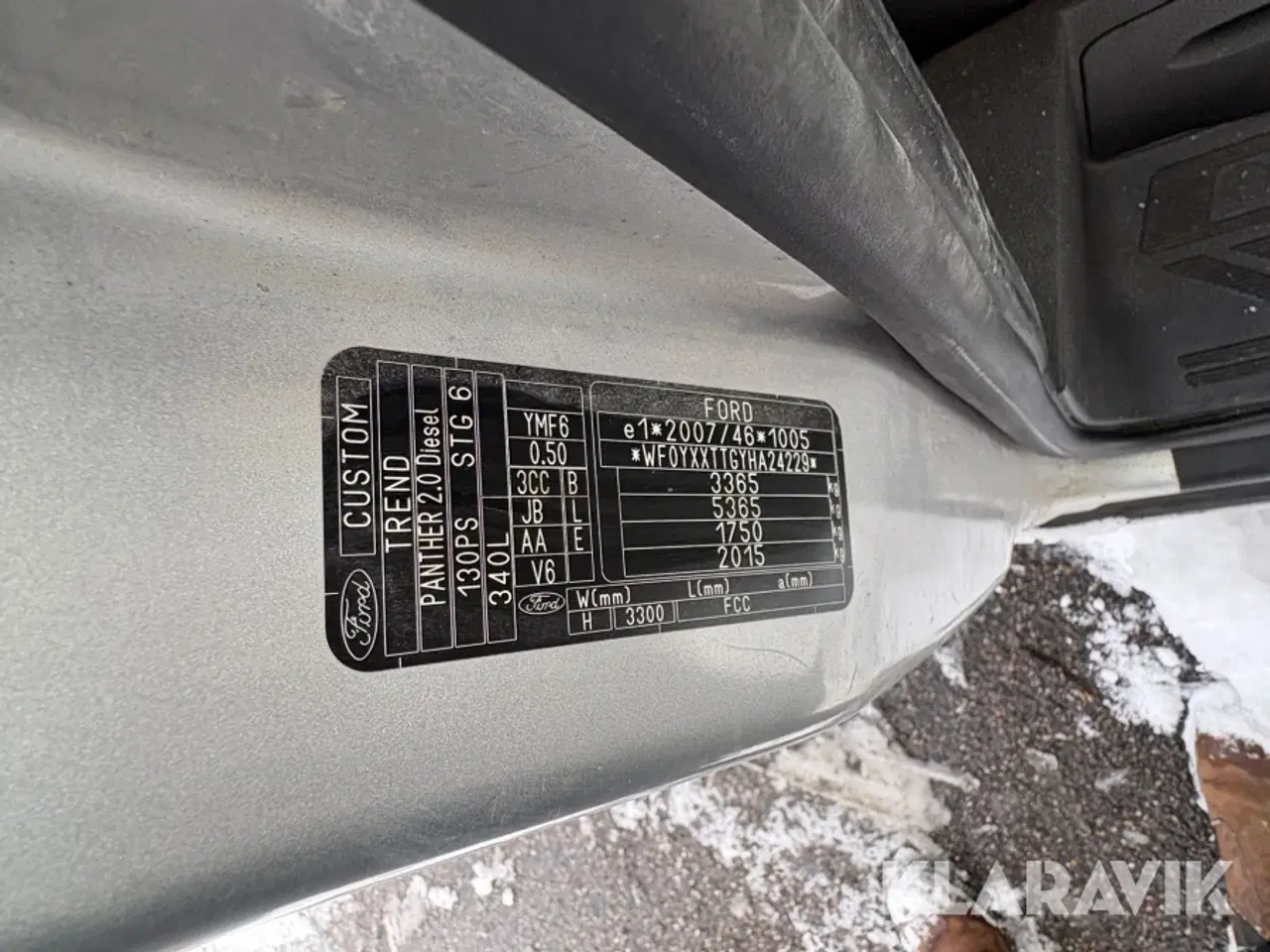 Billede 6 - Varebil Ford Transit Custom 2,0 TDCi 130 hk 340 L2 Van forhjulstræk manuel
