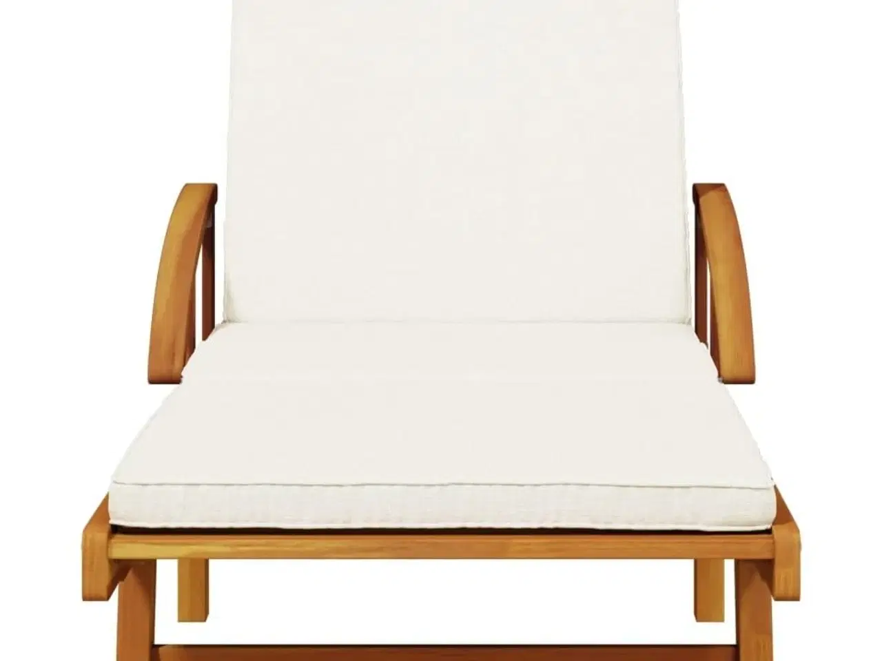 Billede 3 - Liggestole 2 stk. 200x68x83 cm med hynder massivt akacietræ