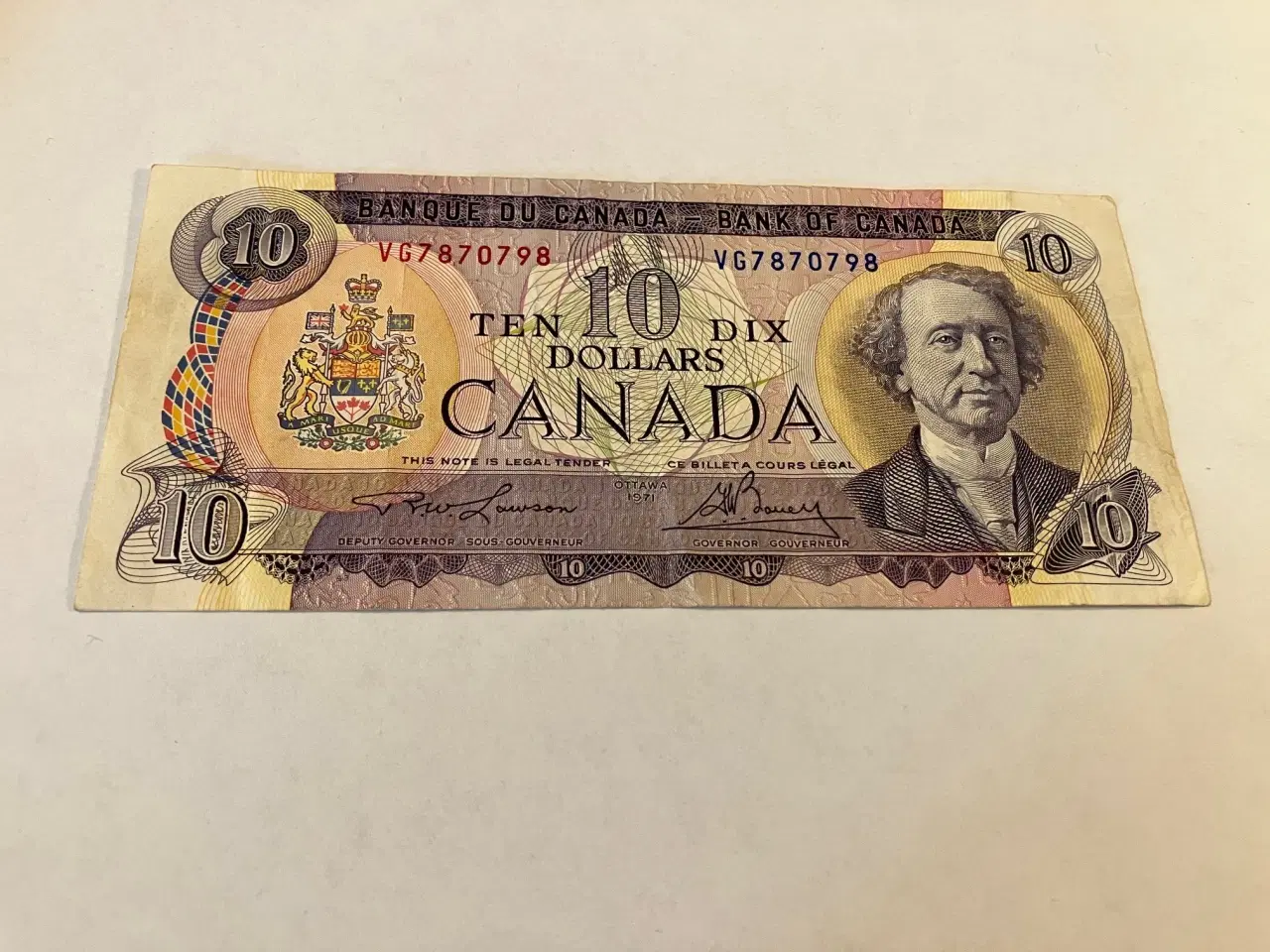 Billede 1 - 10 Dollar Canada 1971